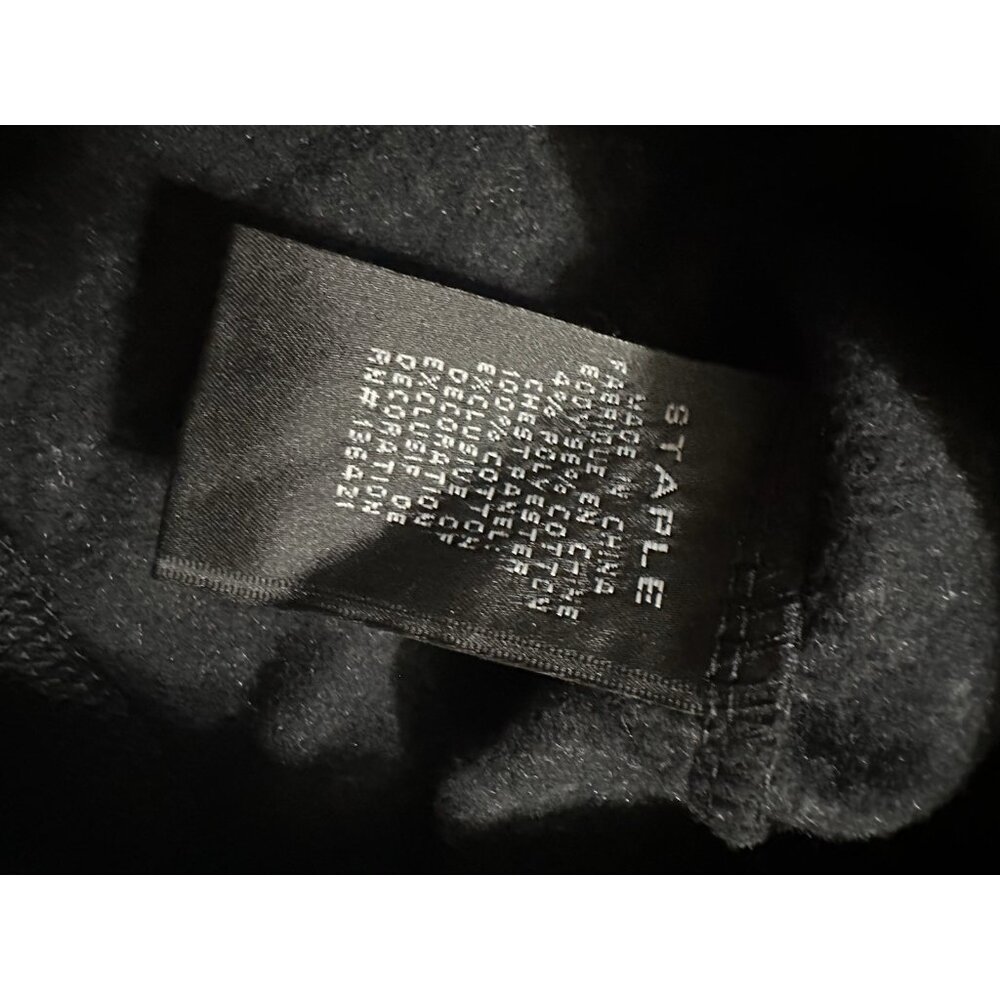 NEW Staple Pigeon Sweater‎ Full Zip Hoodie Black Geometric Pattern Size Medium M - Picture 5 of 10